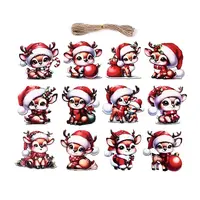 UV Single Face Printed Wood Pendant Decorations