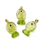 Handmade Dichroic Foil Lampwork Pendants