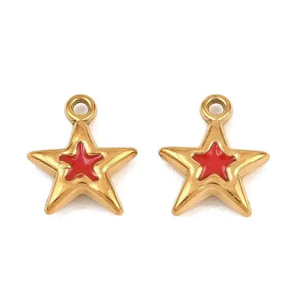 304 Stainless Steel Enamel Charms