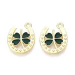 Saint Patrick's Day Alloy Enamel Pendants