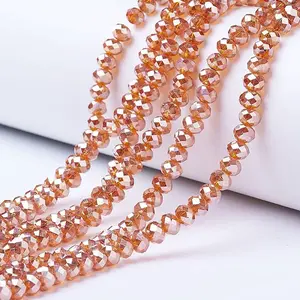 Electroplate Glass Beads Strands