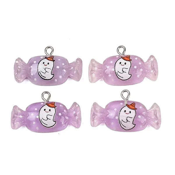 Halloween Translucent Resin Pendants