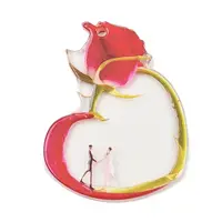 Valentine's Day Opaque Printed Acrylic Pendants