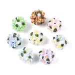 Handmade Polymer Clay Rhinestone Beads with Resin