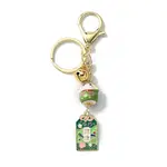 Japanese Maneki Neko Brass Bell Pendant Keychain