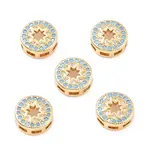 Brass Micro Pave Cubic Zirconia Multi-Strand Links