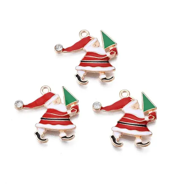 Christmas Alloy Enamel Pendants