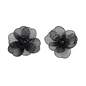 Spray Painted Iron Bead Caps