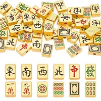 48Pcs 12 Styles Alloy Enamel Beads