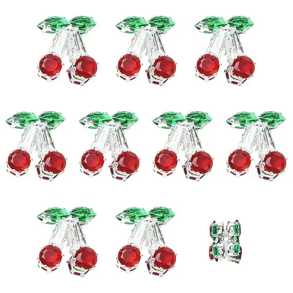 Brass Micro Pave Cubic Zirconia Beads