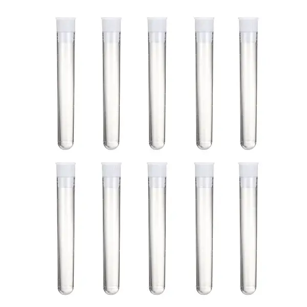 Clear Tube Plastic Bead Containers with Lid