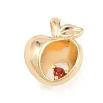 Brass Micro Pave Cubic Zirconia Charms