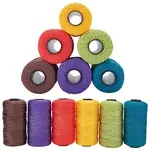 6 Roll 6 Colors 3-Ply Polypropylene Fiber Ice Silk Hand Knitting Light Body Yarn