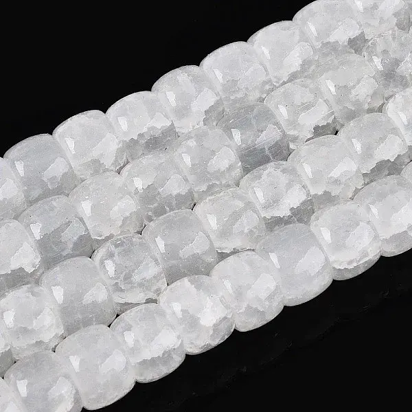 Baking Painted Crackle Glass Beads Strands