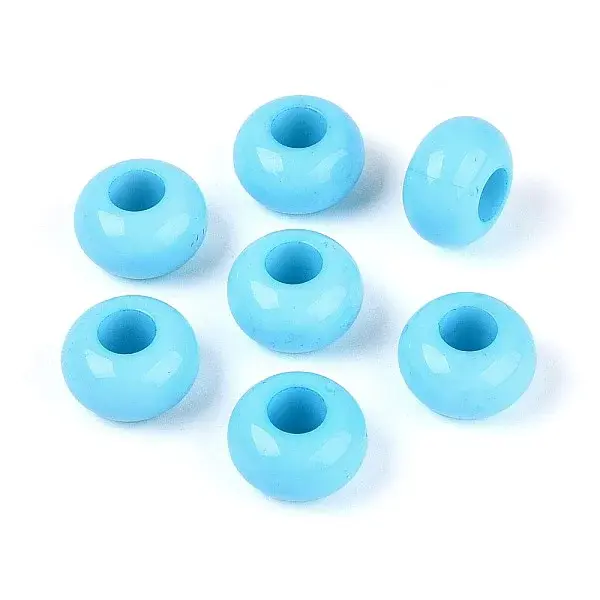 Opaque Acrylic European Beads