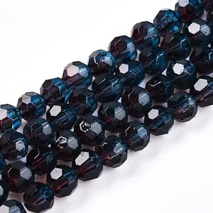 Baking Paint Transparent Glass Beads