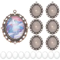 DIY Blank Oval Pendant Making Kit
