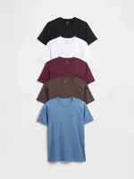 GAP Tričko s logem, 5 ks - Pánské