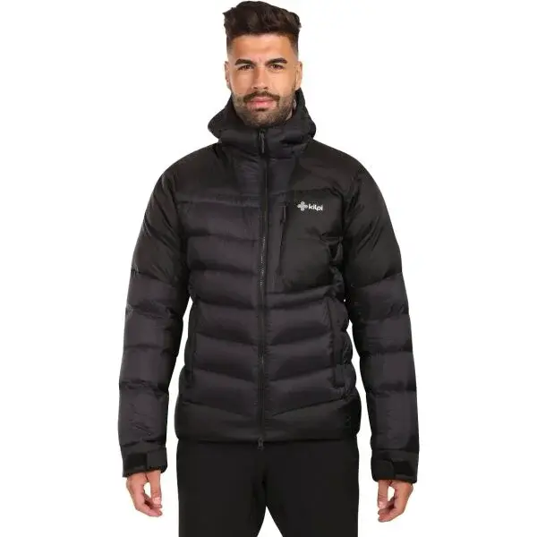 KILPI GUSS Pánská péřová bunda, černá, velikost XXXL
