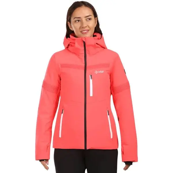 KILPI VALERA Dámská lyžařská bunda, růžová, velikost