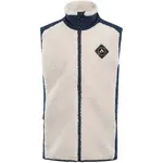 ALPINE PRO OFESO Dětská fleecová vesta, béžová, velikost 104-110