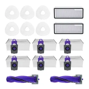 Accessories Pack Compatible for Narwal Freo Z Ultra ( 6Pcs Dust Bags+6Pcs Mop Pads+2Pcs Dust Bin Filter+2Pcs Roller Brushes)