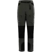 ALPINE PRO AKAN 2 Pánské softshellové kalhoty, tmavě zelená, velikost