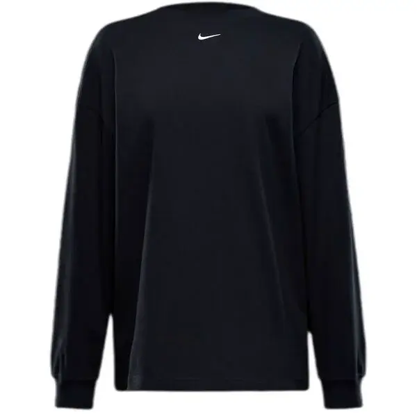 Nike W SPORTSWEAR ESSENTIAL OS LS TEE Dámské triko, černá, velikost