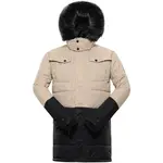 ALPINE PRO EGYP Pánská zimní bunda, béžová, velikost 4XL