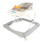 Baby Mix Dětské chodítko  s volantem a silikonovými kolečky šedé