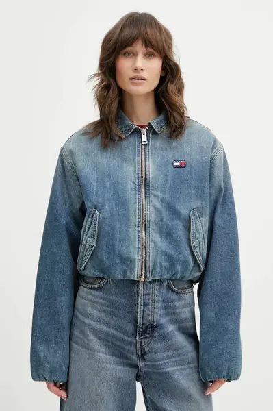 Bavlnená rifľová bunda Tommy Jeans