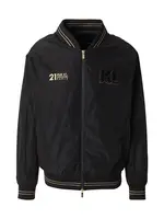 Karl Lagerfeld Prechodná bunda  zlatá / čierna