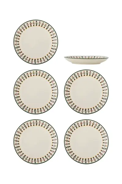 Vánoční sada talířů na předkrmy Bloomingville Jolly 16 x 3 cm 6-pack