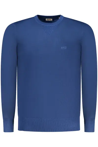 Pánský modrý svetr s dlouhým rukávem