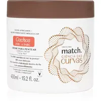 oBoticário Match. Science of Curves bezoplachová starostlivosť pre jednoduché rozčesávanie vlasov 450 ml
