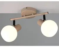Stropné/nástenné osvetlenie Boba, béžová, 2 svietidlá%