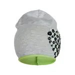 New Baby Jarní čepička  srdíčko šedo-fialová, vel. 86/92