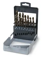 Beta tools Spirálové vrtáky s válcovými stopkami, HSS-CO 5%, plně vybroušený lesklý povrch