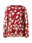 ZABAIONE Blúzka 'Ve44rdaa'  béžová / brokátová / čerešňová / tmavočervená