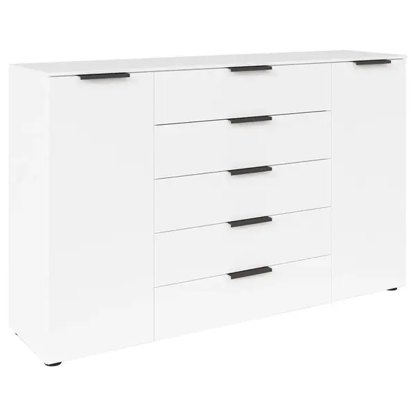 Rauch Möbel KOMODA, barvy grafitu, bílá, 160/100/42 cm