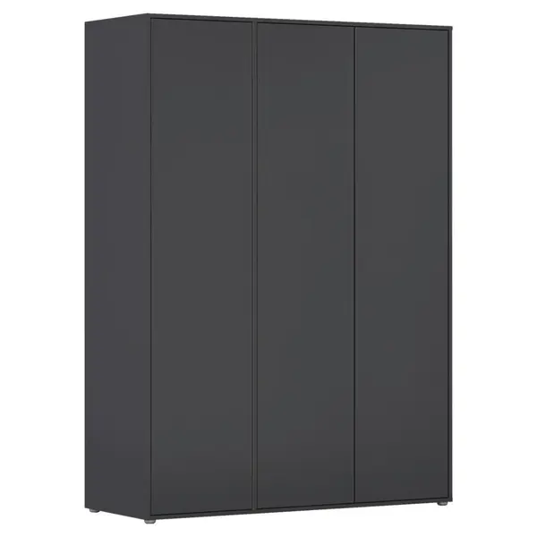 Rauch Möbel ŠATNÍ SKŘÍŇ S OTOČNÝMI DVEŘMI, šedá, 140/194/53 cm