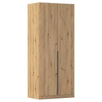 Rauch Möbel ŠATNÍ SKŘÍŇ S OTOČNÝMI DVEŘMI, tmavě šedá, dub artisan, 91/229/54 cm