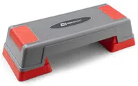 Aerobic step dvoustupňový šedo / červený