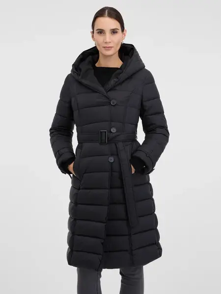 Černý dámský prošívaný kabát ORSAY - Dámské