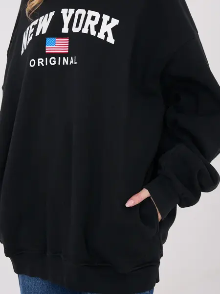 Černá mikina New York Original