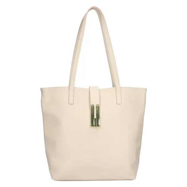 Dámská kožená kabelka Italia Ramira - krémová