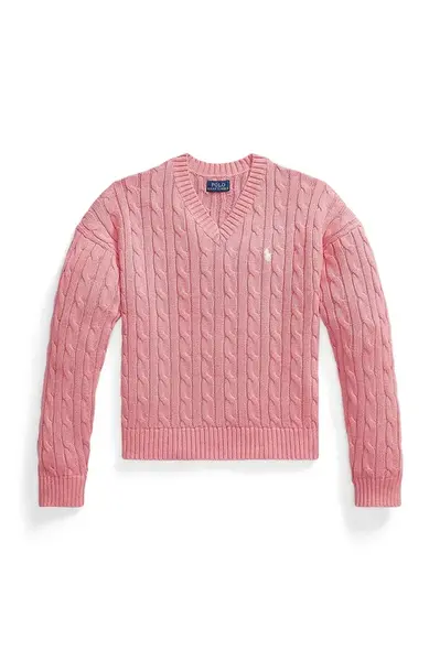 Detský bavlnený sveter Polo Ralph Lauren