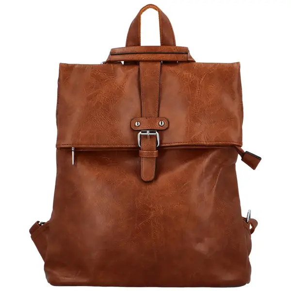 Trendy dámský kabelko-batoh Sinast, hnědá