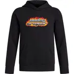 Under Armour RIVAL FLEECE FLAMIN Chlapecká mikina, černá, velikost S