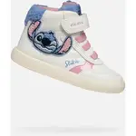 Geox B GISLI Dievčenská voľnočasová obuv, biela, veľkosť